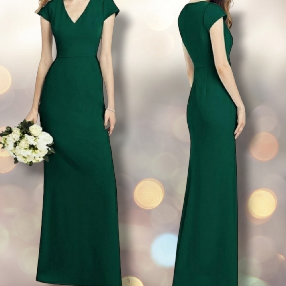 NWT After Six Special Occasion Dress in Deep Green $242
